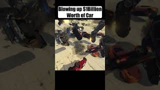 Blowing up $1 Billion Worth of Car in GTA... #Shorts