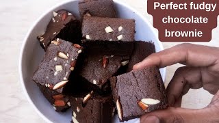 Eggless Chocolate Brownie Recipe | The Best Fudgy Chocolate Brownie