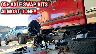 05+ SuperDuty Axle Swap Kit Radius Arm Brackets Done!!