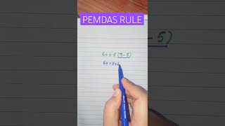 PEMDAS RULE #pemdas