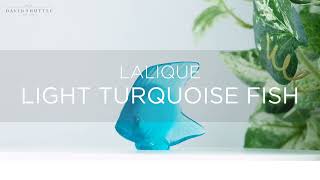 Lalique Light Turquoise Fish