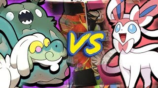 Pokemon TCG Deck Match!!! **GarbDrampa Vs Sylveon**