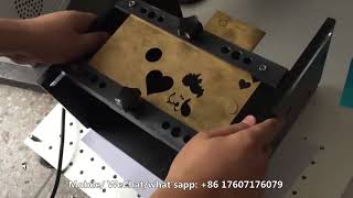 50W Laser cutting machine cutting brass sheet 2mm 50 Вт Станок для лазерной резки латуни чистой 2 мм