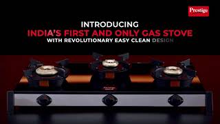 Introducing the easy-to-maintain Prestige Svachh Gas Stove with Liftable Burners