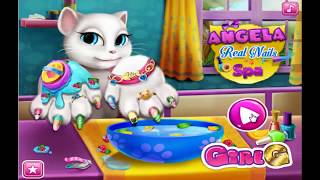 My Talking Angela Real Nails Spa- Talking Angela Games