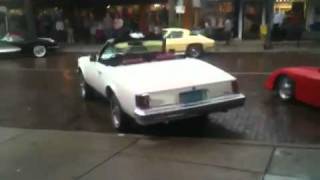 Car gets rained in at car show