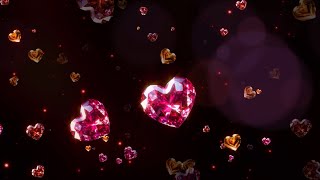 Gorgeous jewel hearts 💗  |  No Copyright background