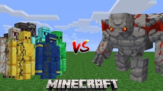 Extra Golem Vs Redstone Golem