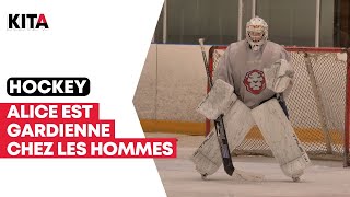 Alice est la seule femme de cette équipe de hockey sur glace