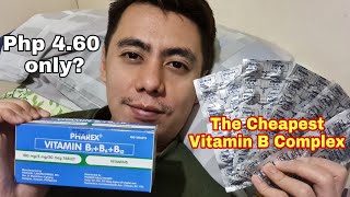 CHEAPEST VITAMIN B COMPLEX SA WATSONS | PHAREX VITAMIN B1 + B6 + B12 @ Php 4.60 ONLY | REVIEW