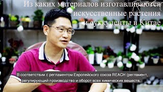 Из каких материалов изготавливаются искусственные растения и суккуленты в Китае