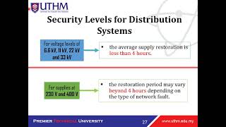 Utilisation of Electrical Energy | Chapter 1 | Series 1 | Distribution Systems and Tariffs