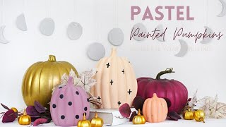 Painted Pastel Pumpkins