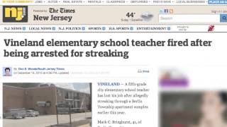 Teacher Arrested for Streaking