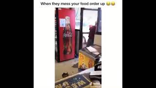 Man get mad his order is messed up full vid in description