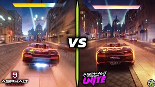 Asphalt 9 vs Asphalt Unite - Rome Comparison