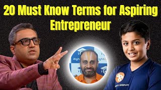 20 Must Know Terms for aspiring Entrepreneurs