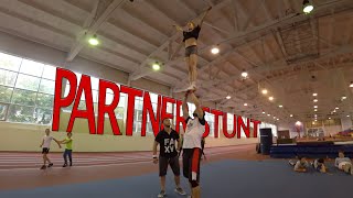 Partner stunt | Cheerleading | Andrey & Luiza | Russia