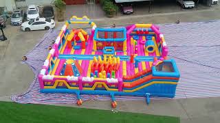 lilytoys inflatable park bounce castle  and inflatable slide for sale