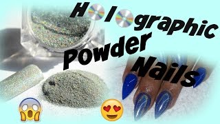 HOW TO: Holographic powder nails