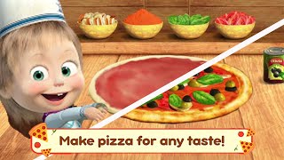 Masha and The Bear Making Pizza | Masha Cartoon | kids Videos | Masha and the bear pizza maker #6