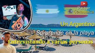 ARGENTINO SORPRENDE EN LA PLAYA DE MALLORCA #españa #emigrar #mallorca