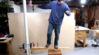 Shelf bracket strength test: Double tenons vs. screwed vs. pocket holes