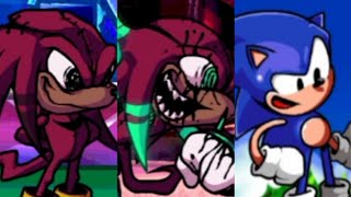 KNUCKLE'S MOD FNF 👉👉 Sonic.Exe Madness Music Fight #1