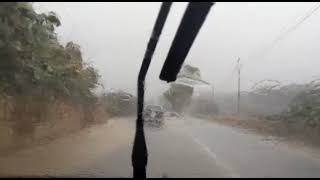 Storm Driving in a Flooded Road #viral #driving