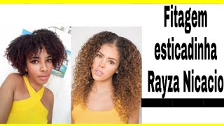 FITAGEM ESTICADINHA/ RAYZA NICACIO NO CABELO CRESPO TIPO 4/ MAYARA FRANCIELE