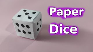 How To Make a Paper Dice - Origami Dice