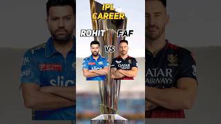 Rohit sharma vs faf du plessis ipl comparison #ipl #rohitsharma #fafduplessis