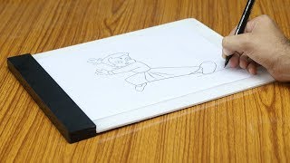 How To Make LED Drawing Copy Pad at Home