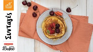 Pancakes με Φρούτα | Easy Bake by Μύλοι Αγίου Γεωργίου