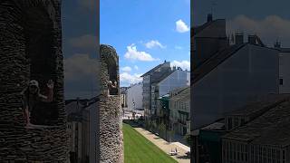 Old Roman Walls on the Camino De Santiago