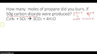 Gram to Mole Stoichiometry Tutorial