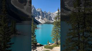 Lac Moraine, un des plus beaux lacs en Alberta, Canada, #parcnationaldebanff #Banff #Alberta