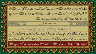 94 SURAH ASH SHARAH JUST URDU TRANSLATION WITH TEXT FATEH MUHAMMAD JALANDRI HD