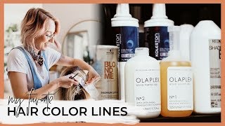 My favorite hair color lines and why I use SO many different brands! Permanent, Demi, Direct Dyes!