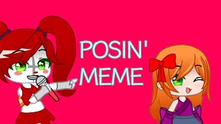 Posin' Meme | Ft. Elizabeth, Circus Baby and Scrap Baby | Requested | Fnaf Gacha