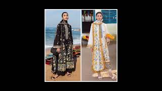 Lawn dresses ideas Applik dress desighn