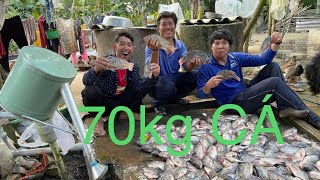 KÉO VÀI TAY LƯỚI CÁ VÁC VỀ MUỐN KHÔNG NỔI CÙNG CÁC CAO THỦ | Bê Vlog