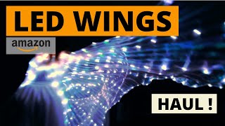 Smart LED Wings for Belly Dance / Isis Wings Try On Haul 😆