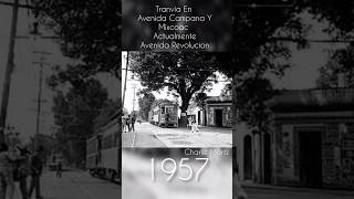 Tranvía En Esquina De Campana Y Mixcoac En 1957  Ahora Avenida Revolución #MercadoDeMixcoac