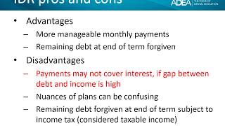 Income-Driven Repayment Strategy (Spring 2020)