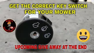 HOW TO GET THE CORRECT IGNITION / KEY SWITCH FOR YOUR LAWN MOWER STEP BY STEP WHAT TO LOOK FOR