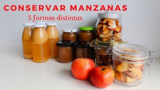 3 formas de CONSERVAR MANZANAS 🍎 por mucho tiempo