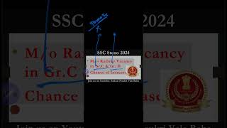 SSC Steno 2024 M/o Railway Zone wise Vacancy RTI IncreaseChance #sscsteno2024_expectedfinalcutoff