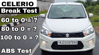 New Celerio 2021 Brake Test | Celerio ABS Power 👌 | ABS Work Live Demo