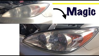 Headlight restoration - Vapour polishing